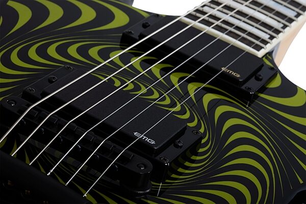 Wylde Audio Barbarian Rawtop Electric Guitar, Grimmest Green, Open Box (Very Good), Action Position Back