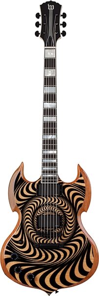 Wylde Audio Barbarian Rawtop Electric Guitar, Left-Handed, Action Position Back