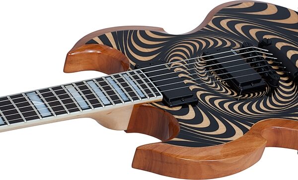 Wylde Audio Barbarian Rawtop Electric Guitar, Left-Handed, Action Position Back