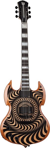 Wylde Audio Barbarian Rawtop Electric Guitar, Left-Handed, Action Position Back