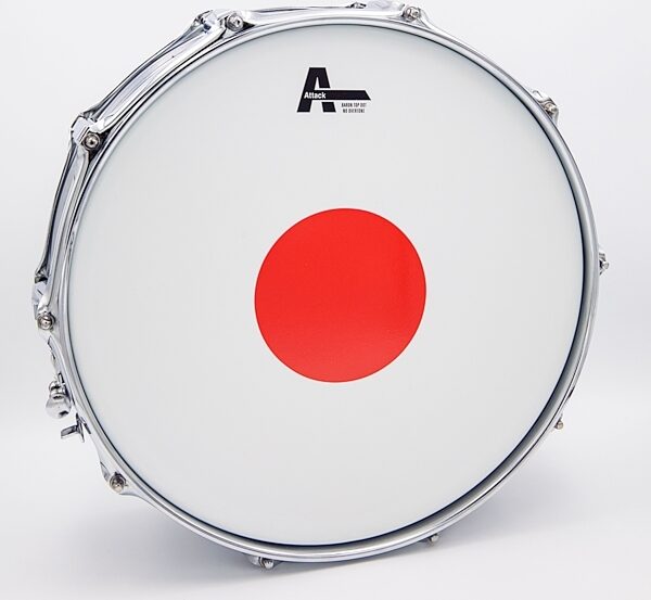 Attack Baron Red Dot Coated Snare Drum Head, 14 inch, Action Position Back