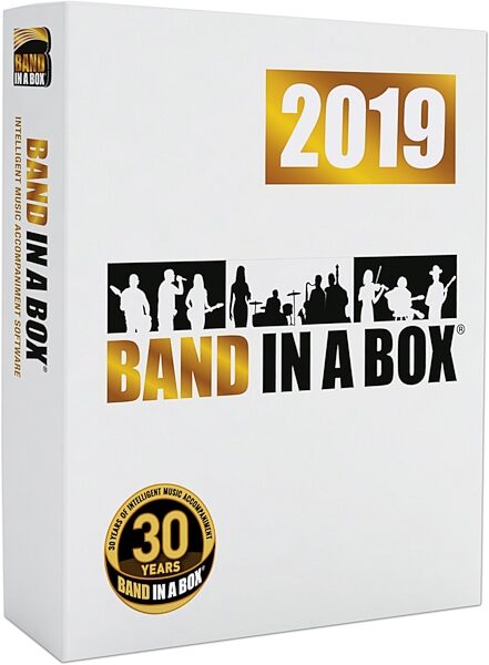 PG Music Band-in-a-Box 2019 Pro Software (Mac OS X), Boxshot Front