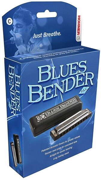 Hohner BBBX Bluesbender P.A.C. Harmonica, Package