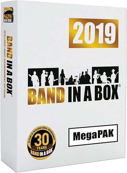 PG Music Band-in-a-Box 2019 MegaPAK (Windows), Boxshot Front
