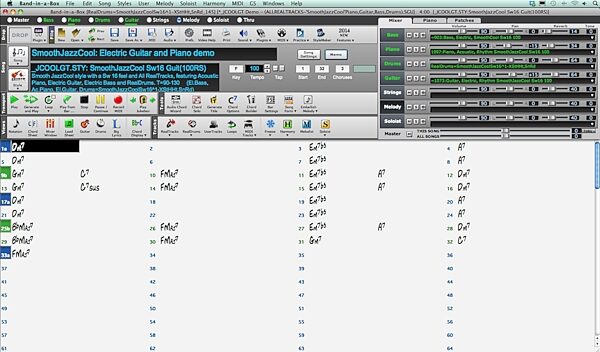 PG Music Band-in-a-Box 2019 Pro Software (Mac OS X), Screenshot Front