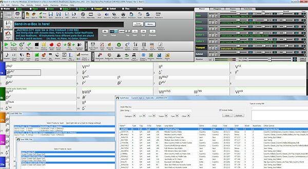 PG Music Band-in-a-Box 2019 Pro Software (Windows), Screenshot Control Panel