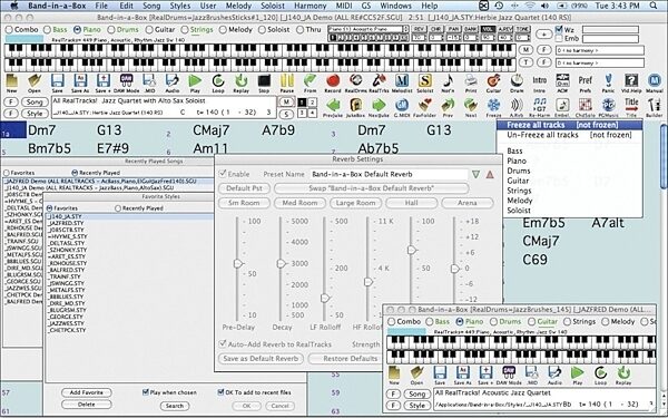 PG Music Band in a Box Pro 2012 Software, Mac Screenshot 1