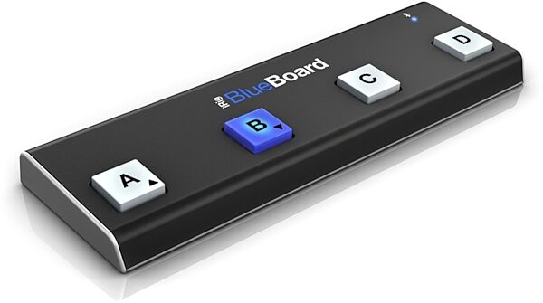 IK Multimedia iRig BlueBoard Bluetooth Wireless MIDI Pedal Controller, New, Angle