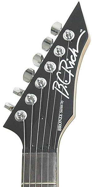 BC Rich Bronze Series Warlock Electric Guitar, Headstock