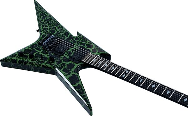 B.C. Rich Ironbird MK1 Legacy FR Electric Guitar, Green Crackle, Action Position Back