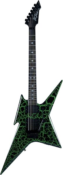 B.C. Rich Ironbird MK1 Legacy FR Electric Guitar, Green Crackle, Action Position Back