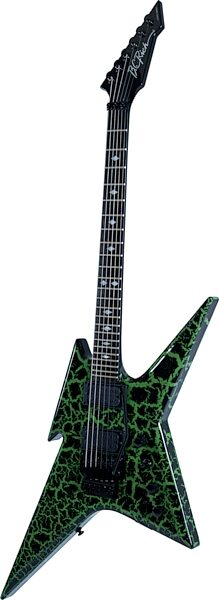 B.C. Rich Ironbird MK1 Legacy FR Electric Guitar, Green Crackle, Action Position Back