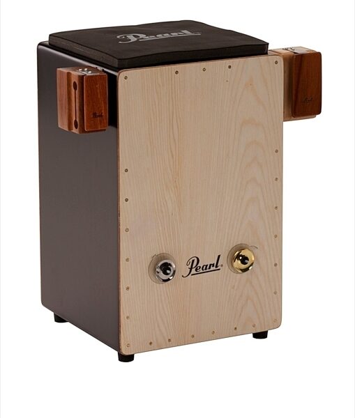 Pearl PBCC-100 Cajon Clave Block with Dual Lock Tape, In Use