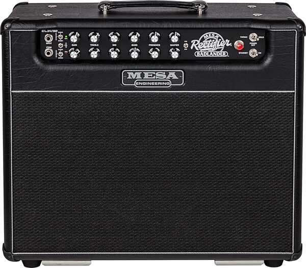 Mesa/Boogie Badlander 50 1x12 Guitar Combo Amplifier (50 Watts, 1x12"), Black Bronco, Action Position Front