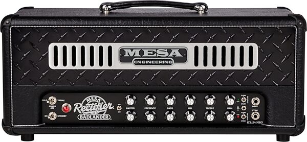 Mesa/Boogie Badlander 50 Guitar Tube Amplifier Head (50 Watts), Black Bronco, Blemished, Action Position Front