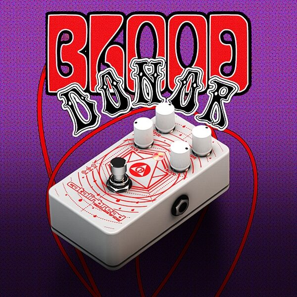 Catalinbread Blood Donor Distortion Pedal, Action Position Back
