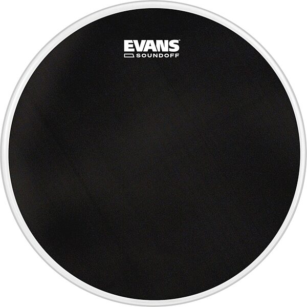 Evans SoundOff Bass Batter Mesh Drumhead, Black, 18 inch, Warehouse Resealed, Action Position Back