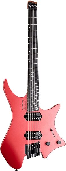 Strandberg Boden Metal NX 6 Electric Guitar (with Gig Bag), Blood Red, Action Position Back