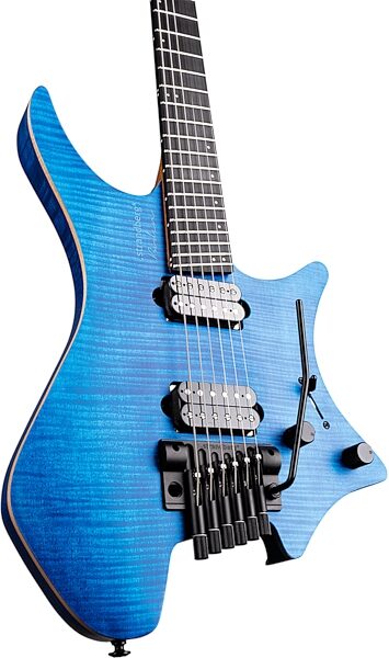 Strandberg Boden Prog NX 6 Electric Guitar (with Gig Bag), Deep Blue, Action Position Back