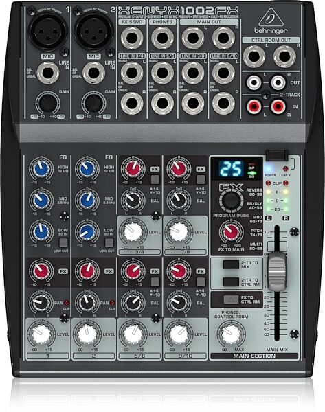 Behringer XENYX 1002FX Mixer with Effects, Main