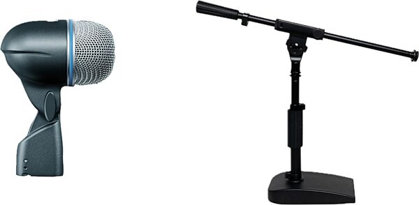 Shure Beta 52A Kick Drum and Bass Microphone, Bundle with Desktop Stand and Mini Boom, Main