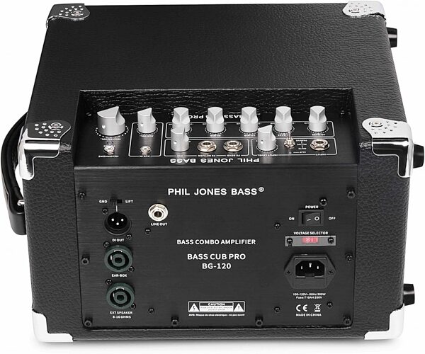 Phil Jones Bass BG-120 Bass Cub Pro Combo Amplifier (120 Watts, 2x5"), Black, Action Position Back