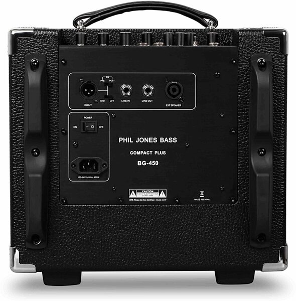 Phil Jones BG450 Bass Combo Amplifier (500 Watts, 4x5"), Black, Rear detail Back