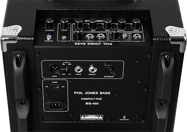 Phil Jones BG450 Bass Combo Amplifier (500 Watts, 4x5"), Red, Action Position Control Panel