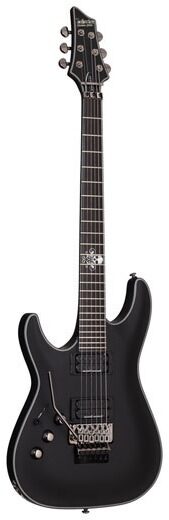Schecter Blackjack SLS C1 FR Passive Left-Handed Electric Guitar, Satin Black