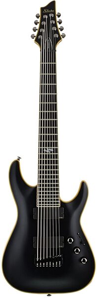 Schecter Blackjack ATX C8 8-String Electric Guitar, Aged Black Satin