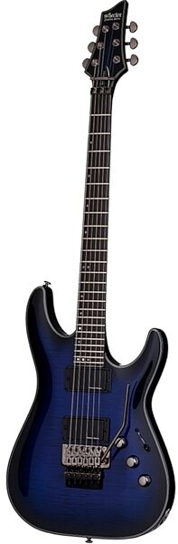 Schecter BlackJack SLS C-1 FR Active Electric Guitar, See Thru Blue Burst
