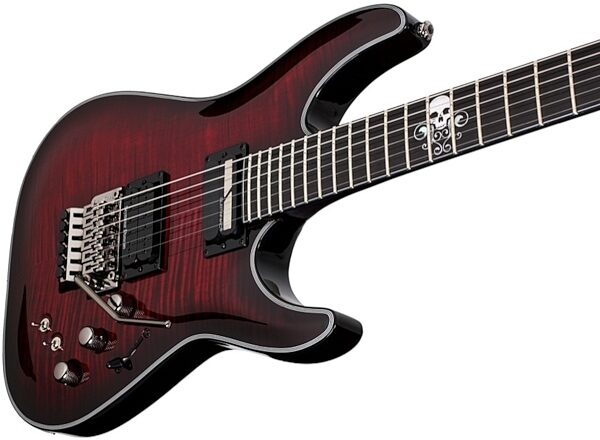 Schecter BlackJack SLS C-1 FR Sustainiac Electric Guitar, Crimson Red Body