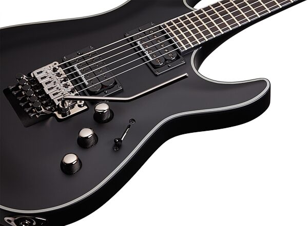 Schecter BlackJack SLS C-1 FR Passive Electric Guitar, Satin Black Binding