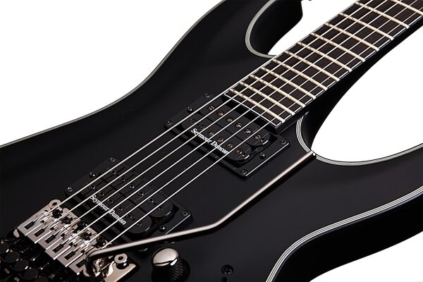 Schecter BlackJack SLS C-1 FR Passive Electric Guitar, Satin Black Pickups