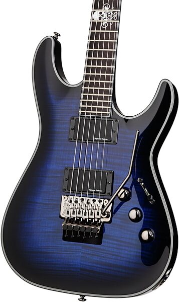 Schecter BlackJack SLS C-1 FR Active Electric Guitar, See Thru Blue Body