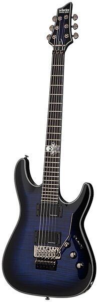 Schecter BlackJack SLS C-1 FR Active Electric Guitar, See Thru Blue Burst