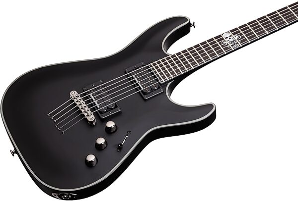 Schecter BlackJack SLS C-1 Passive Electric Guitar, Satin Black Body