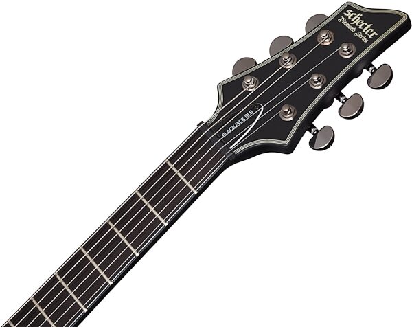 Schecter BlackJack SLS C-1 Passive Electric Guitar, Satin Black Headstock