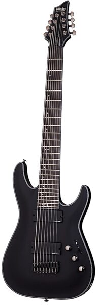 Schecter BlackJack SLS C-8EX Electric Guitar, 8-String, Satin Black