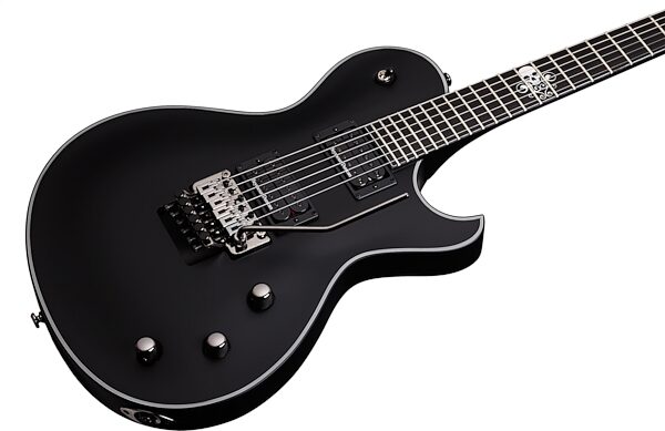 Schecter BlackJack SLS Solo-6 FR Passive Electric Guitar, Satin Black Body