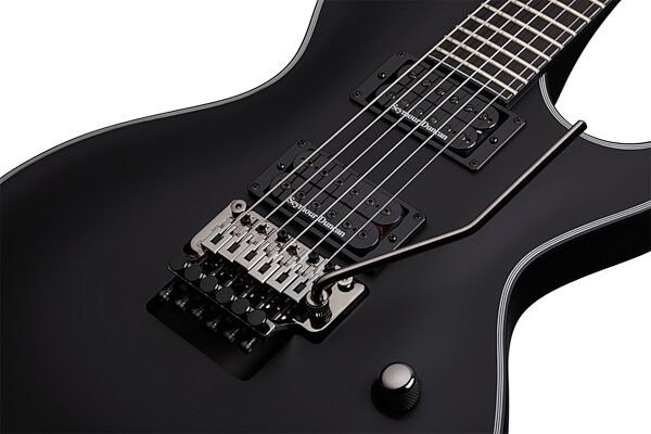 Schecter BlackJack SLS Solo-6 FR Passive Electric Guitar, Satin Black Bridge