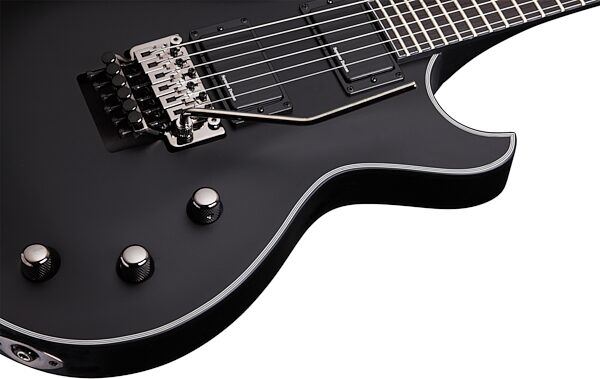 Schecter BlackJack SLS Solo-6 Active FR Electric Guitar, Satin Black Binding