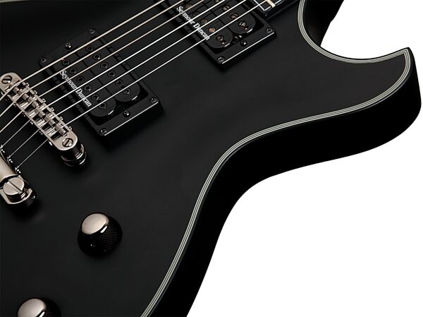 Schecter BlackJack SLS Solo-6 Passive Electric Guitar, Satin Black Binding