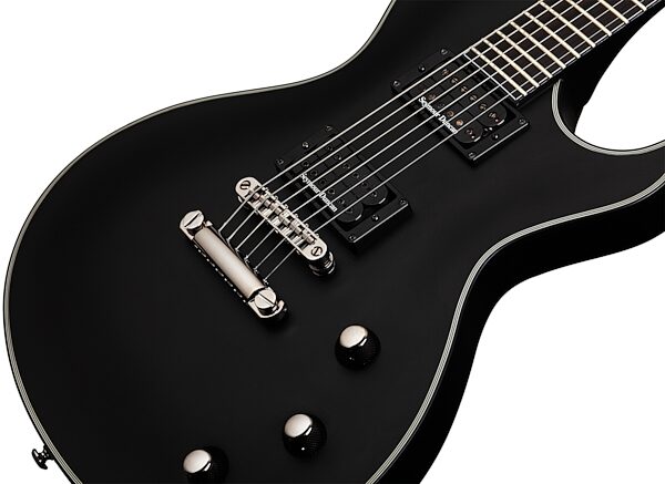 Schecter BlackJack SLS Solo-6 Passive Electric Guitar, Satin Black Bridge