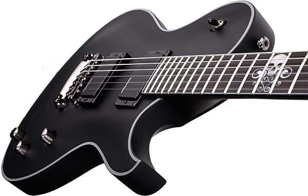 Schecter BlackJack SLS Solo-6 Electric Guitar, Satin Black Body Down