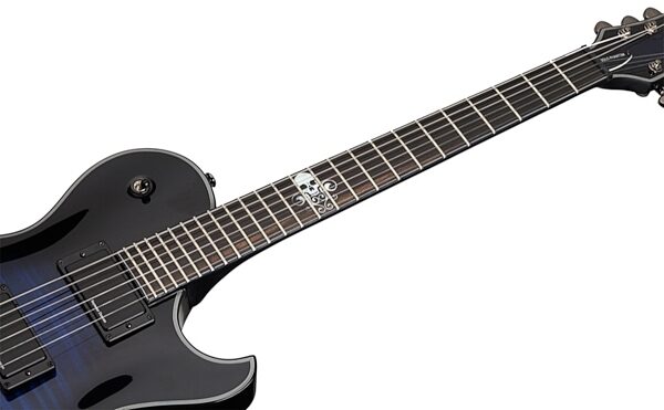 Schecter BlackJack SLS Solo-6 Electric Guitar, See Thru Blue Neck
