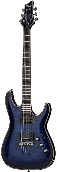 Schecter BlackJack SLS Solo-6 Passive Electric Guitar, See Thru Blue Burst