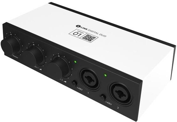 BandLab Link Digital Duo Recording USB-C Audio Interface, Action Position Back