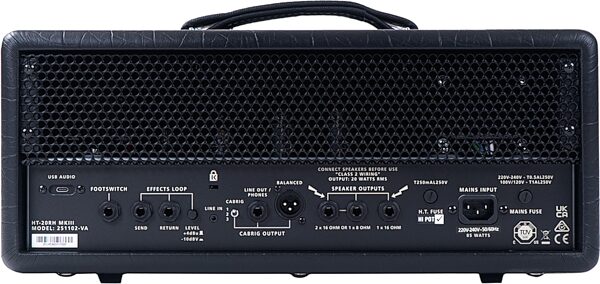 Blackstar HT-20RH MK3 Guitar Amplifier Head (20 Watts), New, Action Position Back