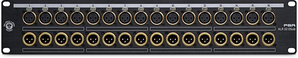 Black Lion Audio PBR XLR 32 DSub 32-Point XLR to DB25 Patch Bay, New, Action Position Back